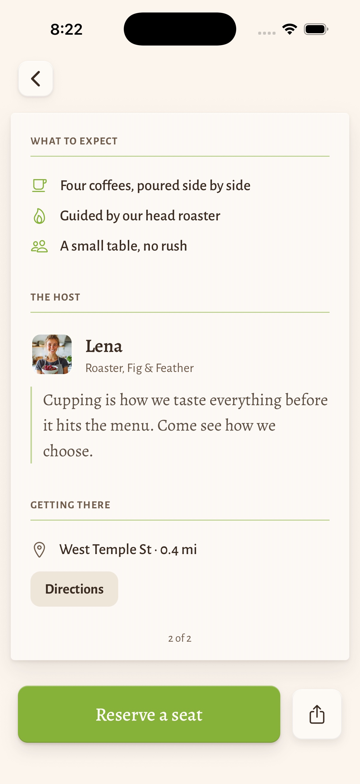 Saturday Coffee Cupping — what to expect & the host
