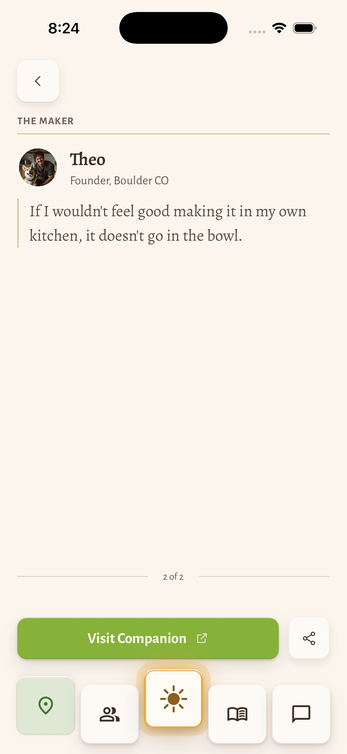 Companion — the maker